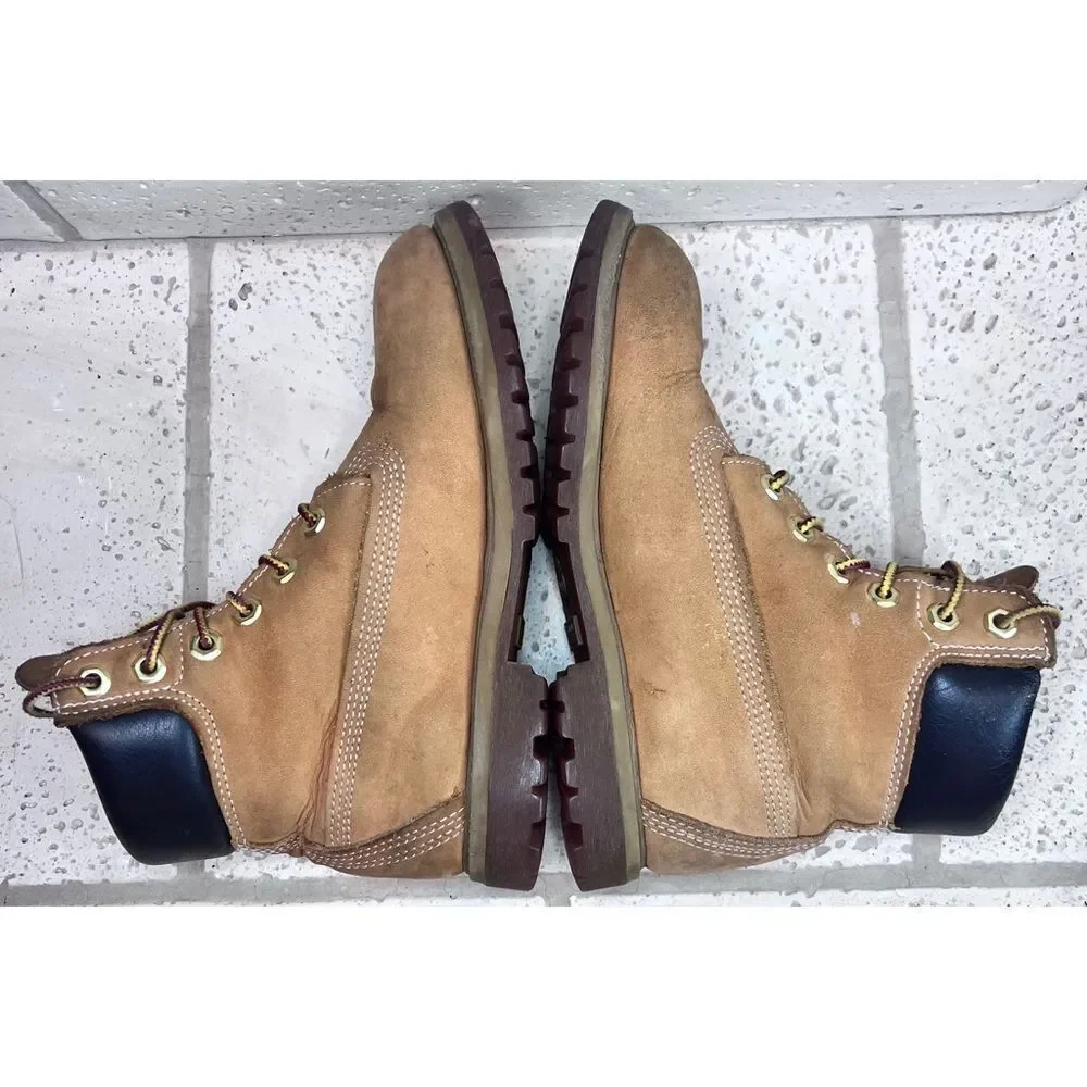 Timberland Boys Kids Youth 6 inch Leather Ankle Boots “Butter Timbs” Size 5